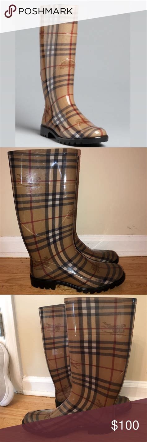 stretch burberry rain boots|authentic burberry rain boots.